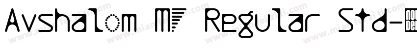 Avshalom MF Regular Std字体转换